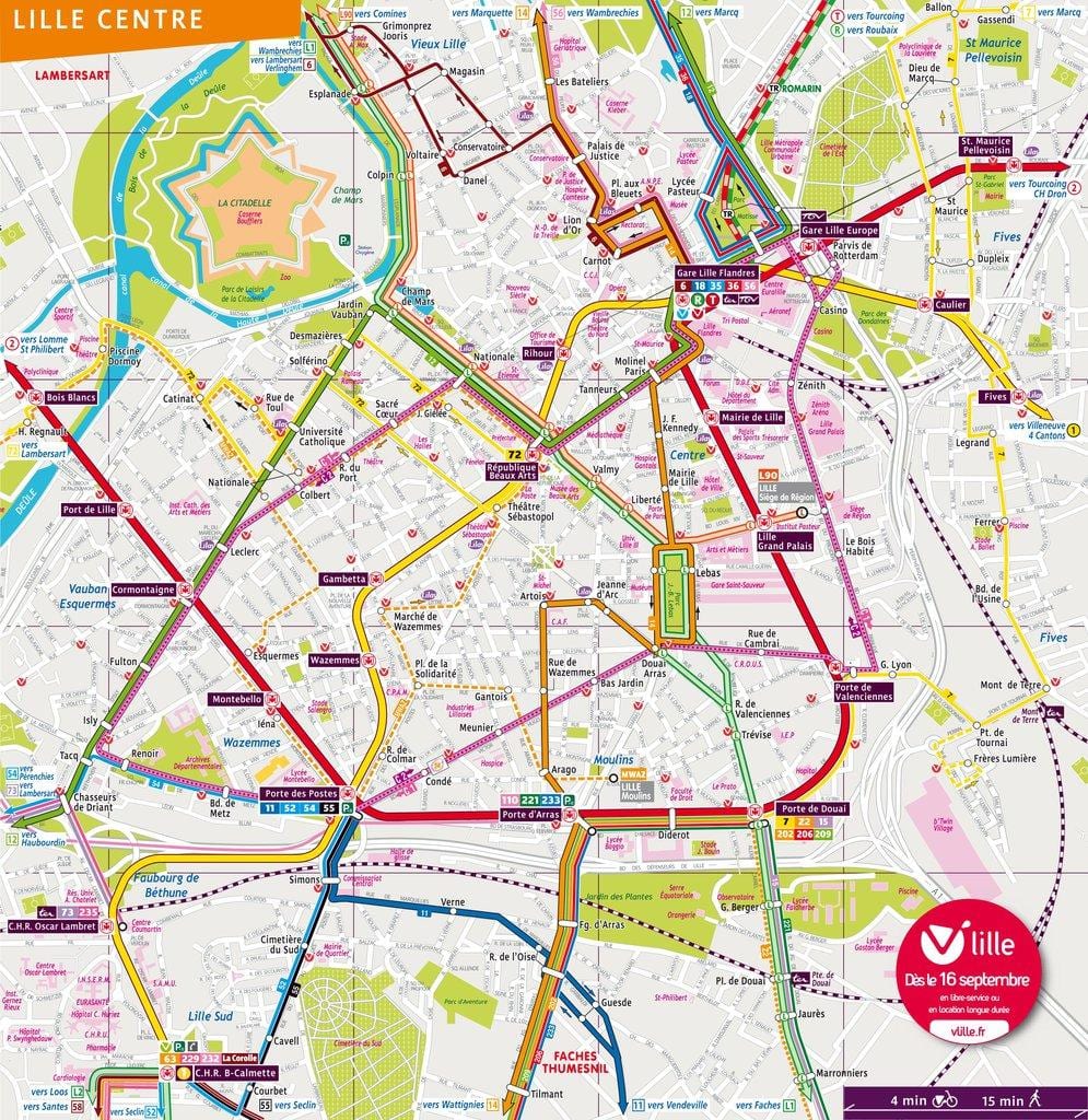 karta autobus Lille