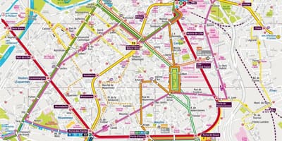 Karta autobus Lille