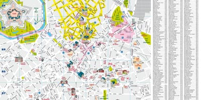 Karta centra grada Lille