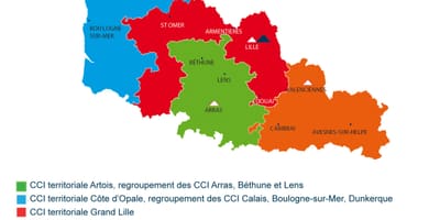 Karta Francuske Lille području