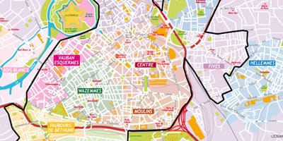 Karta Lille predgrađu